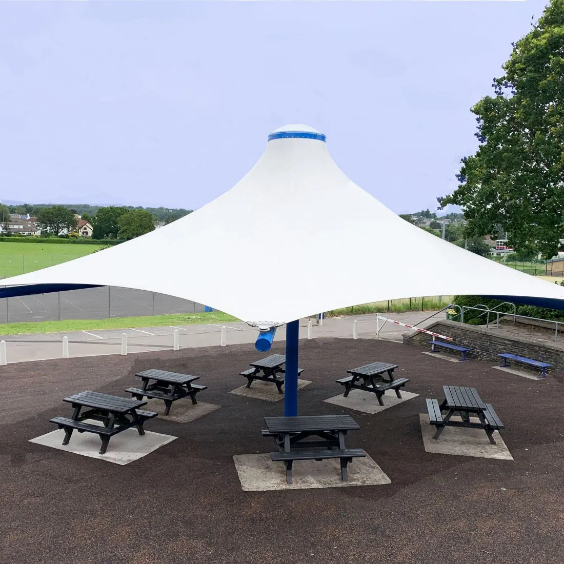 Tensile Canopies for Walkways and Courtyards